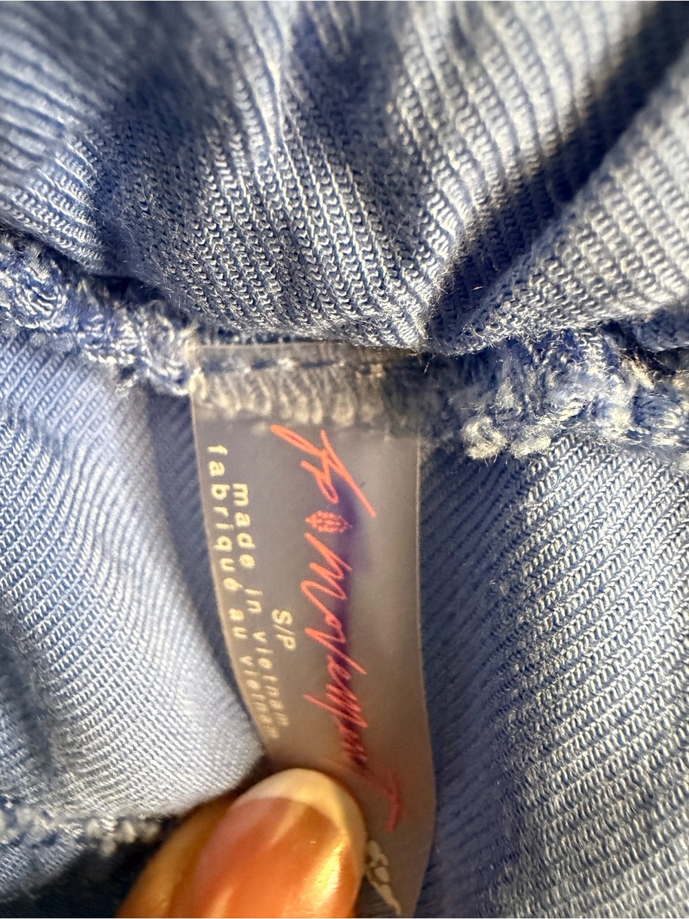 Free People Blue Harem-Style Bottoms - Picture 10 of 10